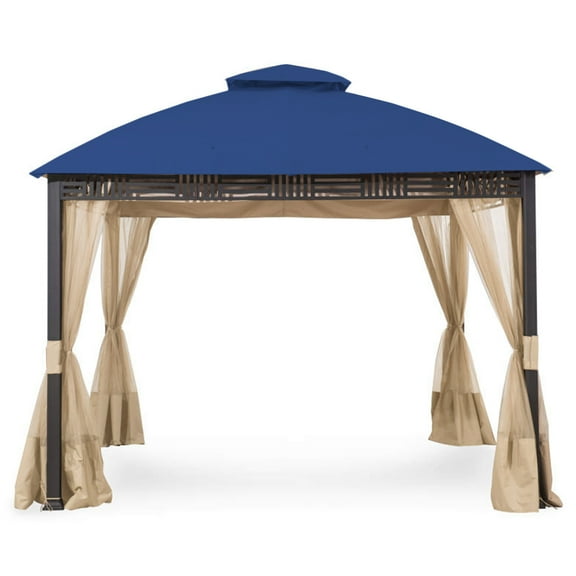 Garden Winds Replacement Canopy Top Cover for Westbrook Gazebo - Riplock 350 - True Navy
