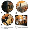 thumbnail image 3 of Designart "Cozy Village in Moonlit Autumn V" Cityscapes Framed Wall Art - Industrial Orange City Art Deco Bedroom Framed Canvas Wall Art, 3 of 6
