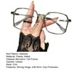 thumbnail image 7 of Blue Light Blocking Glasses Unisex Large Frame Clear View Strong Hinge Transparent with Brim Eye Clear Bluelight Glasses Spectacles Eyewear, 7 of 7