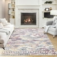 thumbnail image 3 of Yesurprise 6x9ft Geometric Area Rugs - Washable Boho Area Rugs, Soft Chenille Carpet, Foldable Thin Area Rugs for Bedroom, Living Room - Multi Color, 3 of 7