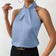 thumbnail image 4 of Blusas para las Mujeres Casual Verano Botón Sólido sin Mangas, Blusas sin Mangas para las Mujeres Ligero Verano Uso Diario, 4 of 6