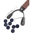 thumbnail image 3 of Men Button Suspenders Adjustable, Heavy Duty Y-Back Elastic Tuxedo Elastic Mens Suspenders with Leather Buttons End, 3 of 10