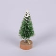 thumbnail image 5 of Norbi Mini Christmas Tree Set 12 Pcs Miniature Artificial Pine Trees Sisal Snow Frost Trees with Wood Base for Winter Snow Miniature Scenes DIY Crafts Xmas Holiday Home Tabletop Decor, 5 of 7