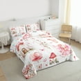 thumbnail image 3 of jejeloiu Fairy Tale Elf Queen Comforter Set,Cartoon Mushroom House Bedding Sets,Dreamy Fairy Tale Theme Bedding Comforter Set For Kids,Luxury Bedroom Decor Reversible,3pcs, 3 of 8