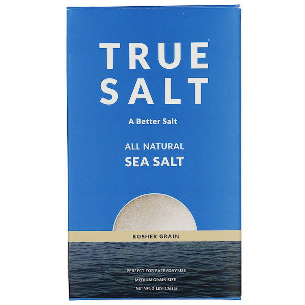 (Price/Case)True Salt Kosher Grain Sea Salt Box, 3 Pound, 12 per case