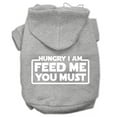 thumbnail image 1 of Hungry I Am Screen Print Pet Hoodies Grey Size Sm (10), 1 of 1