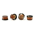 thumbnail image 4 of 4Pcs Guitar Knobs Amber Top Hat Knobs Guitar Speed Control Knobs Volume Tone Control Knobs Fits 6mm/0.24" Rotary Shaft, 4 of 8