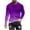 #H-Purple, variant on ZHYou Mens Solid Color Tops Gradient Color Long Sleeve Round Neck Fashion Casual Warm Thick Loose Blouses T Shirts