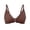 Coffee, variant on Women Bra Thin Cut Gathered and Adjusted Front Buckle Beautiful Back Bra Beige M