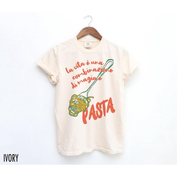 Pasta Shirt, Italian Shirt, Life is a Combination of Magic and Pasta, Food Tshirt, Foodie T Shirt, Italy Shirt, Italian Food, Quote Shirt