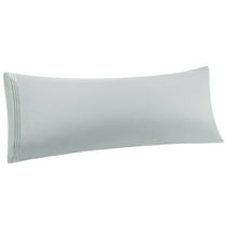 Unique Bargains Polyester Body Pillowcase Envelop Closure Light Gray 20"x48"