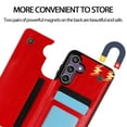 thumbnail image 4 of Dteck for Samsung Galaxy A15 Case with Card Holder,Magnetic Back Flip Case for Samsung Galaxy A15 Wallet Case for Women,Protective Case Phone Case for Samsung Galaxy A15 5G,Red, 4 of 6