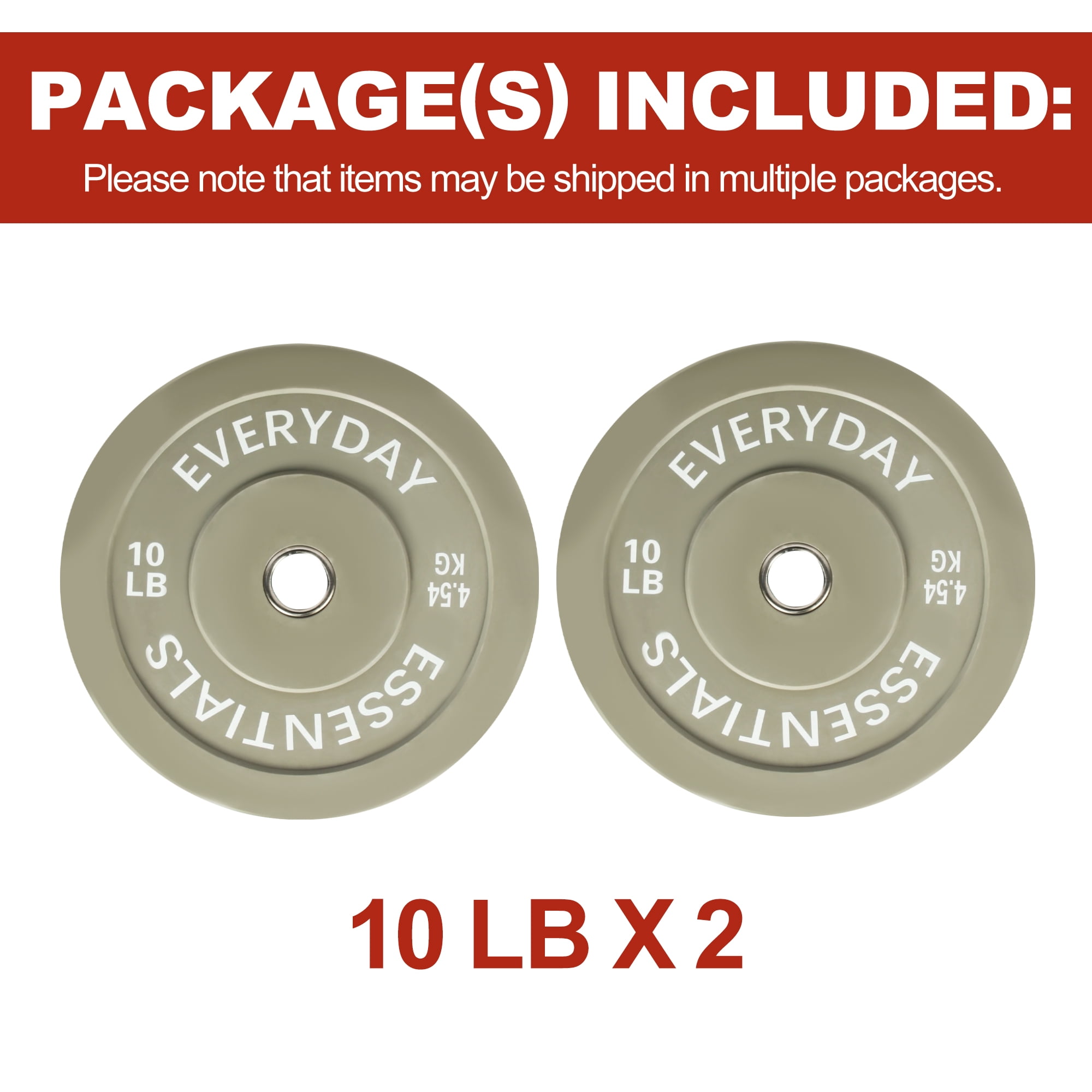 FlexWave 2-Inch Olympic Bumper Weight Plate，with Steel Hub, Multicolored, Multiple Sizes，Single & Pair, for Strength Training & Home Gym