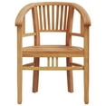 thumbnail image 3 of vidaXL 5 Piece Garden Dining Set Solid Wood Teak, 3 of 5