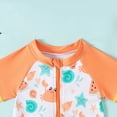 thumbnail image 6 of NOLDARES Baby Swimsuit Boys Toddler Bathing Suit Rash Guard Infant Two Piece Swimwear Sunsuits(Orange,6-12 Months), 6 of 6