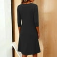 thumbnail image 4 of CIENVNSTG Fashion Casual Solid-color Dress Party Dress Spring Summer Dress For Women, 4 of 4