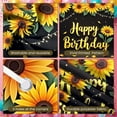 thumbnail image 4 of Sunflower Design Banner Yellow Theme Birthday Party Backdrop Floral Pattern String Lights Decor Backdrop for Birthday Party Photo Shoot Indoor Decoration, 4 of 9