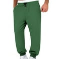 thumbnail image 6 of BiZtdJrK Men Women's Sweatpants with Pockets Drawstring Elastic Waist Athletic Pants Unisex Cinch Bottom Traning Joggers Pant, Green, XXL, 6 of 7
