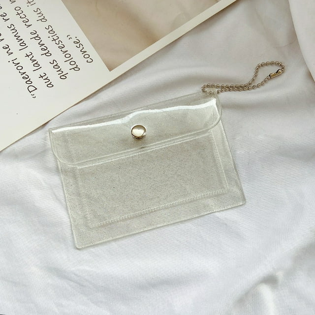 Estuche para tarjetas de PVC, monedero portátil, bolsa de almacenamiento para compras al aire libre, tipo 1