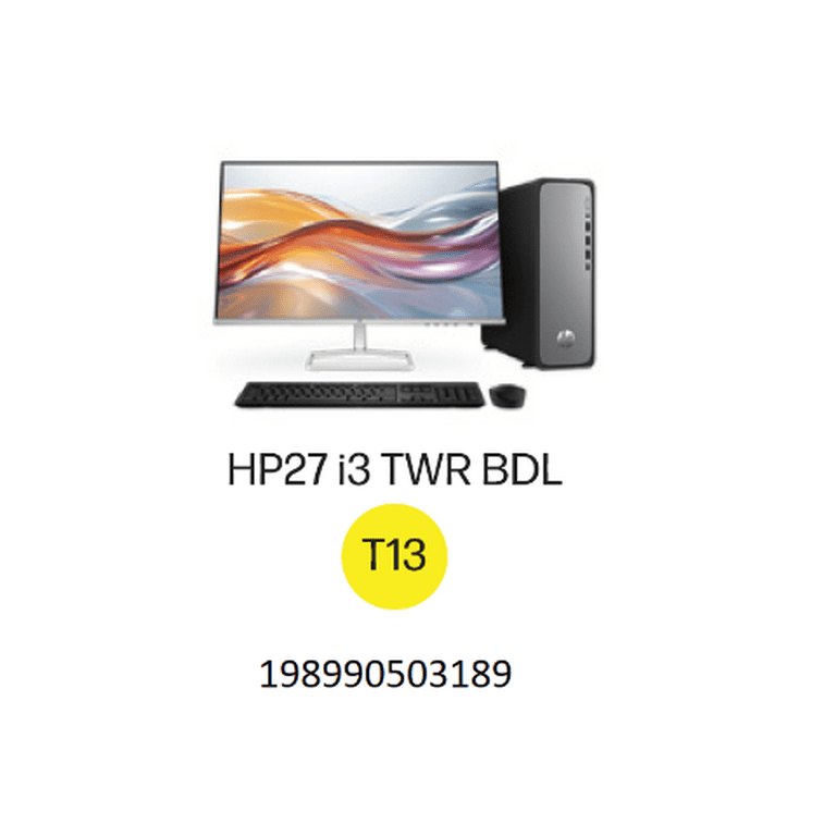 HP OmniDesk Slim Desktop PC Bundle Intel Core i3 w/27