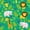 Green, variant on Manfei Cute Dinosaur Zipper Twin Comforter Sets with Fitted Sheet and 2 Pillowcases, Woodland Cartoon Animal Zipper Bedding Set, Dark Green, Polkadot Reversible, 4 Pieces