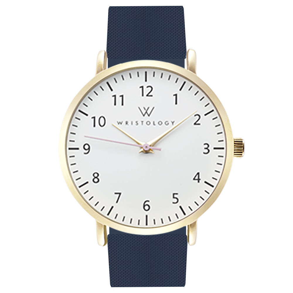 WRISTOLOGY Olivia Gold Womens Numbers Watch For Nurses Large Face
