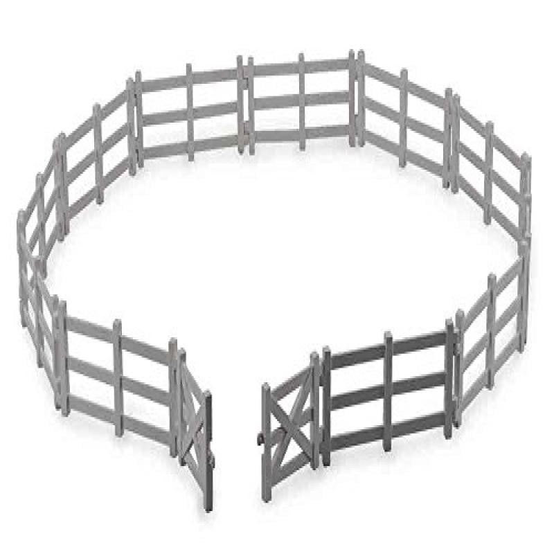 collecta corral fence with gate vinyl toy fencing