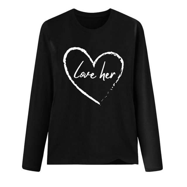 Birdeem T-Shirt Ample Imprimé pour Femmes, Manches Longues, Blouse à Col Rond, Hauts Décontractés