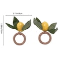 thumbnail image 4 of Lemon Napkin Rings Set,Lemon Vine Napkin Rings,Dinning Table Setting Napkin Holder for Home,Dining Table,Holiday Decor, 4 of 5