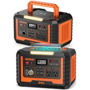 EBL Solar Power Station 500, Portable Generator (Surge 1000W), Backup Lithium Battery Charger for Outdoor Camping Home Emergency, 2-Pack