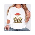 thumbnail image 1 of INAWLY Frog Drinking Tea, Mushroom Aesthetic Round Neck Women Graphic T-Shirt Graphic Tees Women Tops, 1 of 4