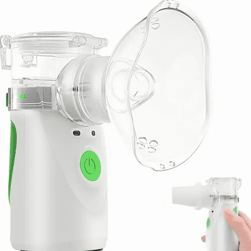 Nebulizador Ultrasónico De Mano Portátil Blanco con Verde Malubero Malu2287