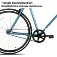Hiland Road Bike, Single Speed Fixed Gear Bike with 700C Wheels