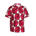 thumbnail image 2 of Balery Tulips Flowers Print Men's Hawaiian Shirts Short Sleeve Beach Shirt Relaxed Fit Vacation Button Down Shirts-Medium, 2 of 9