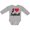 AC-Heather Grey, variant on Inktastic Softball Sports Gift for Girls Girls Long Sleeve Baby Bodysuit