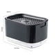 thumbnail image 3 of Dispensador De Bomba De Jabón Para Platos Dispensador de detergente Soporte de esponja Plato de cocina Caja de jabón Cocina (negro + esponja) Likrtyny Libre de BPA, 3 of 6