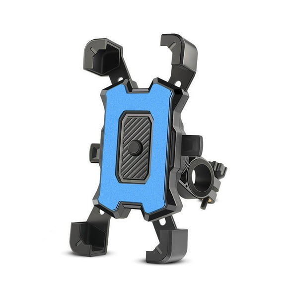 Inteprter Soporte de teléfono para bicicleta, soporte de bicicleta ajustable antideslizante de 4,5-6,8 pulgadas, accesorio de soporte de montaje portátil Electrónica Azul para manillar