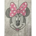 thumbnail image 3 of Disney Junior Girl's Minnie Mouse Character Full Zip Hooded Jacket (Light Grey, 6), 3 of 3