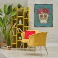 thumbnail image 3 of Stupell Industries Floral Sugar Skull Holiday Painting Gray Floater Framed Art Print Wall Art, 25 x 31, 3 of 10