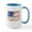 White/Blue Inside, variant on CafePress - Line Dance Line Dancing American Flag USA Gif Mugs - 15 oz Ceramic Large White Novelty Mug