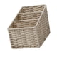 thumbnail image 5 of Cesta de almacenamiento hecha a mano con 3 compartimentos, cesta tejida, almacenamiento para control remoto Beige, 5 of 9