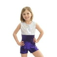 thumbnail image 4 of O3GL005 Girl's Girls Gymnastics Biketard - Purple, 4 of 4