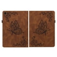 thumbnail image 2 of Feishell Cover for Samsung Galaxy Tab A7 Lite 8.7" SM-T220/T225 (2021),Shockproof Butterfly & Flower Embossed Pattern PU Leather Folio Flip Card Slots Wallet Case Cover,Brown, 2 of 13