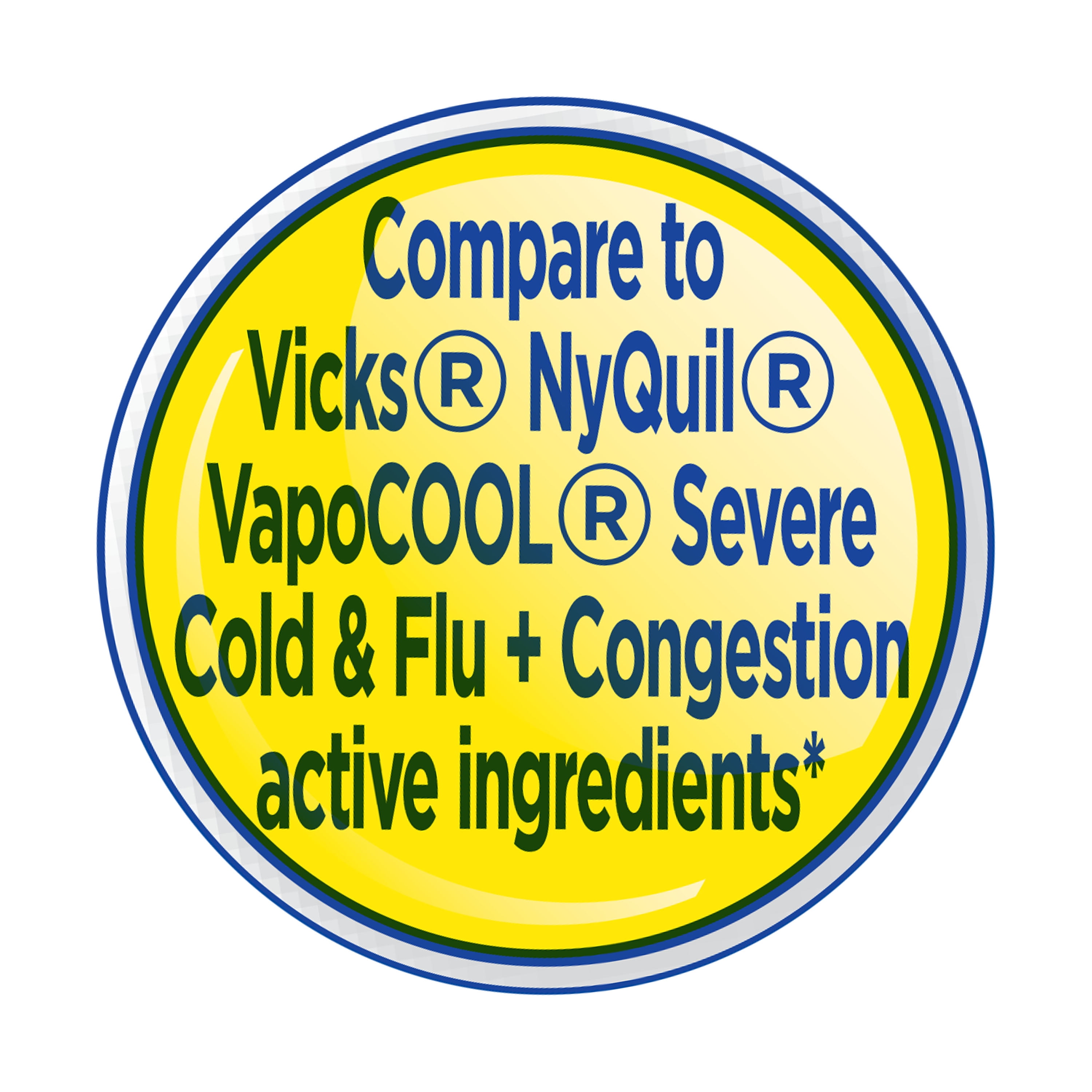 Equate Vapor Chilling Nighttime Severe Cold and Flu + Congestion Liquid, 12 oz
