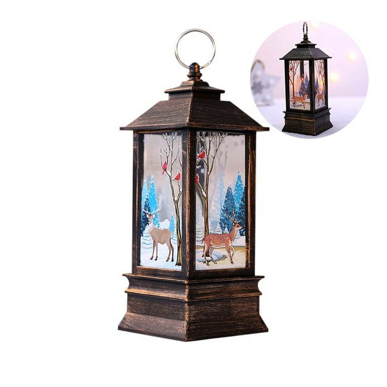 Christmas Candle Lantern Battery Operated Hanging Flameless Lamp Christmas Candle Lantern Battery Operated Hanging Flameless Lamp