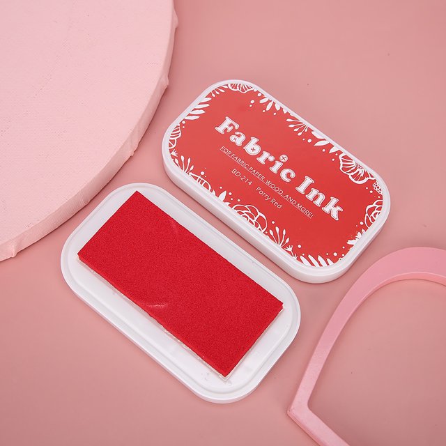 Colorido esponja tinta sello para papel pamo madera decoración bd-214 rojo oscuro
