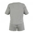 thumbnail image 2 of Set de Pijama Secret Treasures para Mujer, con Short y Playera Boxy Gris Talla ECH 2 Piezas, 2 of 4