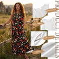 thumbnail image 6 of Xixirimido Dragonfly Mushroom Daisy Print Maxi Dresses for Women Sleeveless Casual Dresses with Pockets Flowy A-line Long Summer Sun Dress Beach Vacation Wear, 3X-Large, 6 of 7