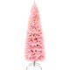 thumbnail image 1 of Árbol de Navidad TURNMEON, artificial, preiluminado, 6 pies, rosa con 240 LED, 1 of 6