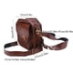thumbnail image 3 of Bolso Pequeño de Piel Sintética, Bandolera para Mujer, Bolsa de Utilidad con Correa Ajustable, Estilo Motociclista, Diseño de Caballero Medieval, 16x15x3cm para Uso Diario, 3 of 8